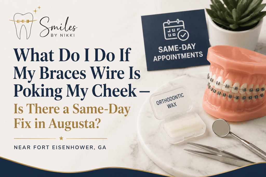 What Do I Do If My Braces Wire Is Poking My Cheek — Is There a Same-Day Fix in Augusta
